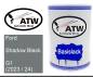 Preview: Ford, Shadow Black, G1 (2023 / 24): 500ml Lackdose, von ATW Autoteile West.